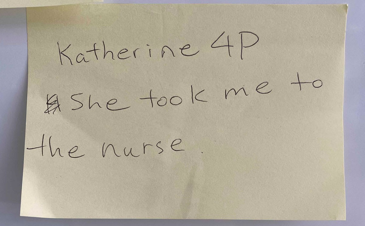 a caring note for Katherine