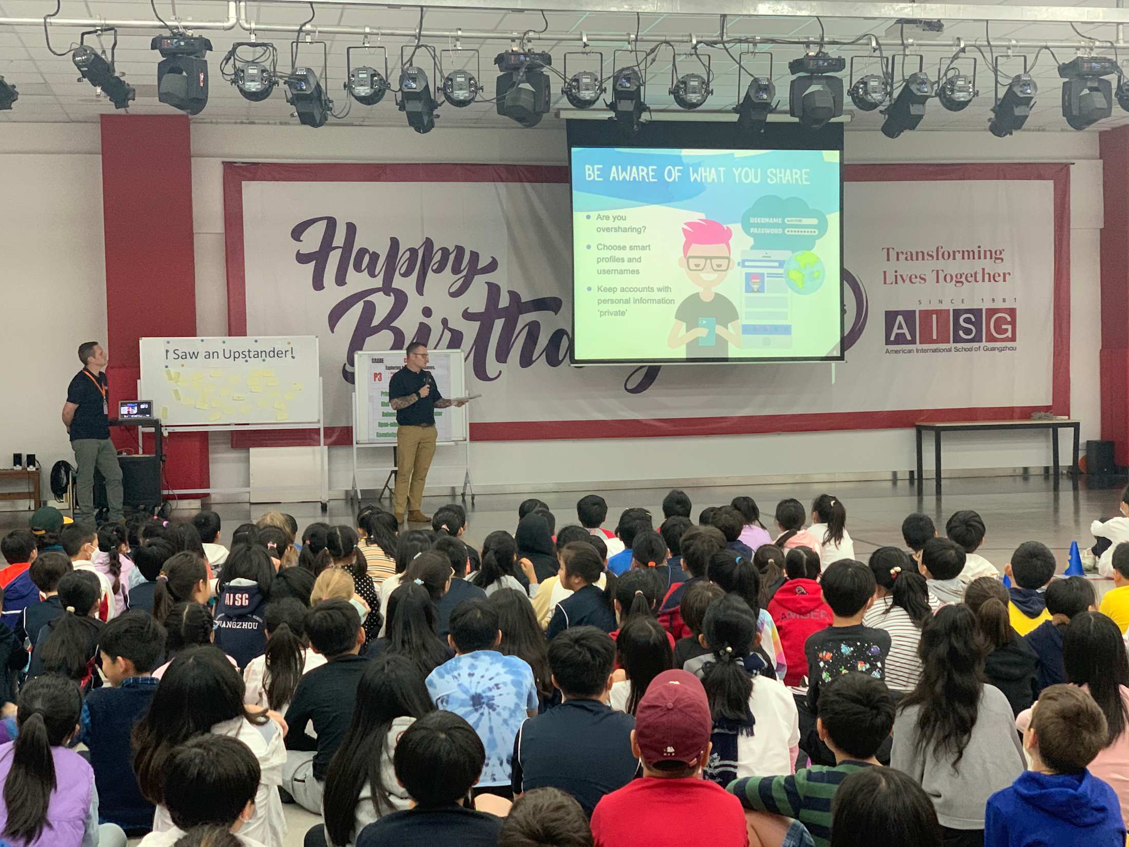 Australian Federal Police present to AISG Elementary students for AISG Child Protection Awareness Month