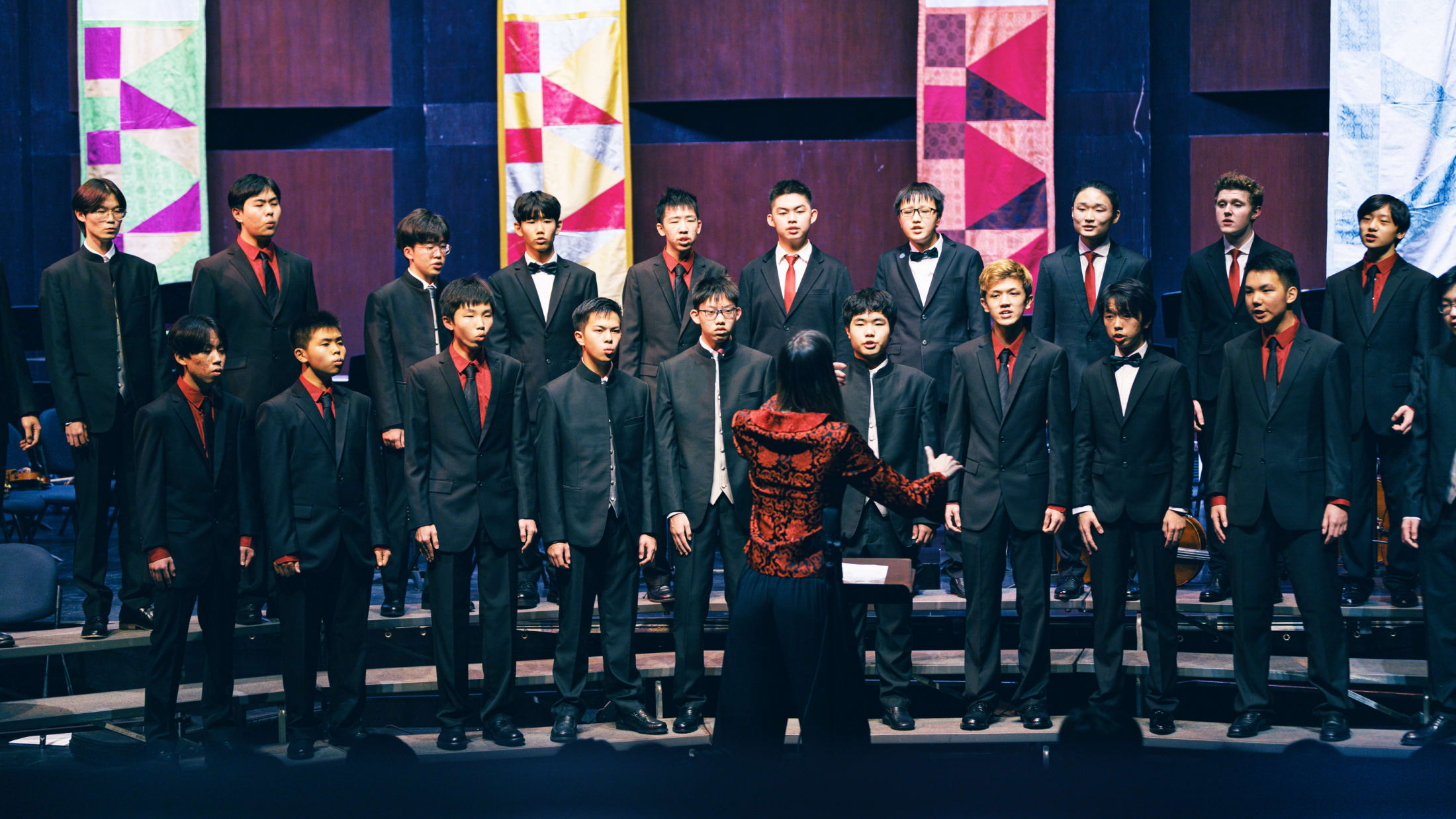 AISG at APAC in Shanghai with male choir