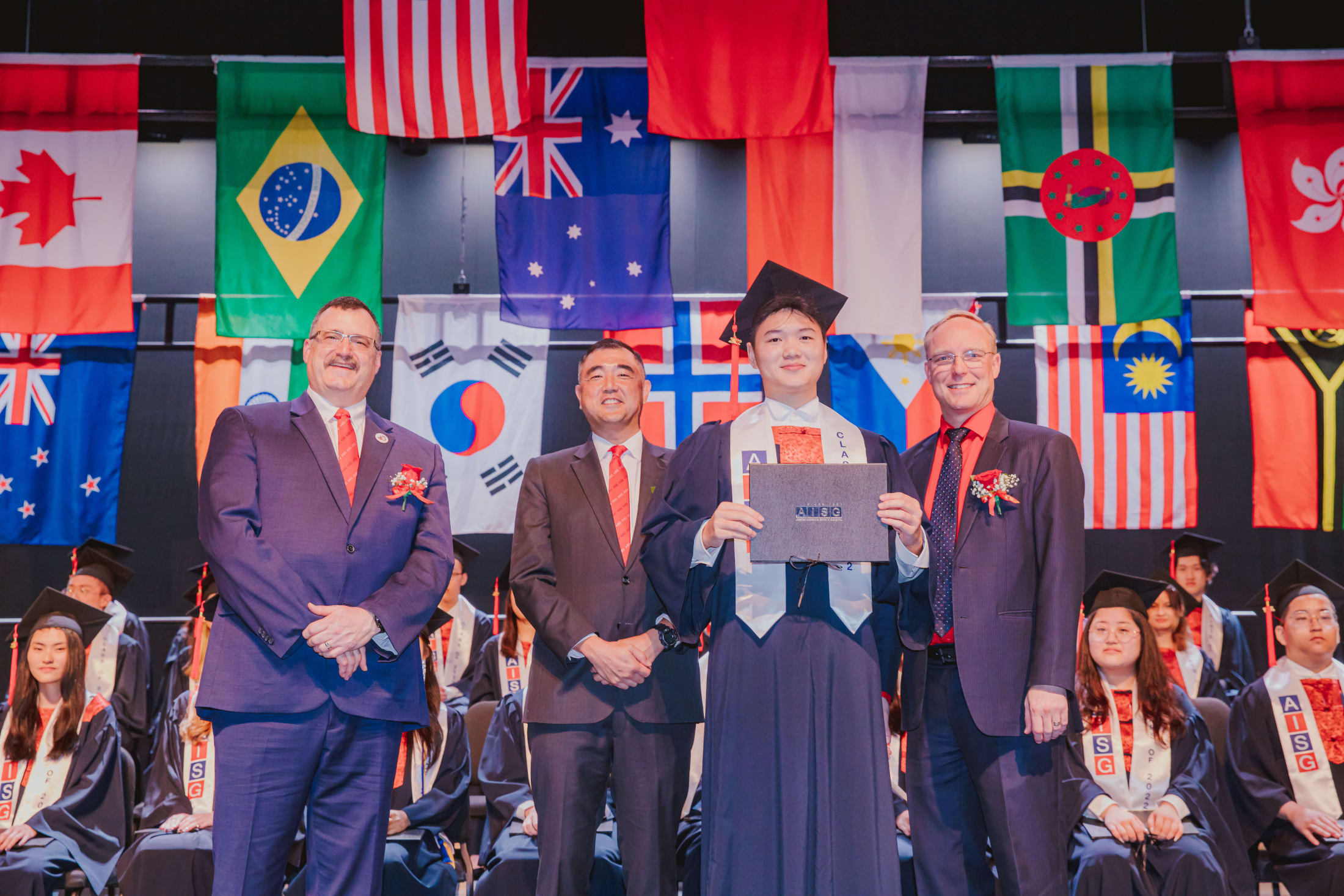 AISG Class of 2022 Graduation Once Graduate Received his Diplomas
