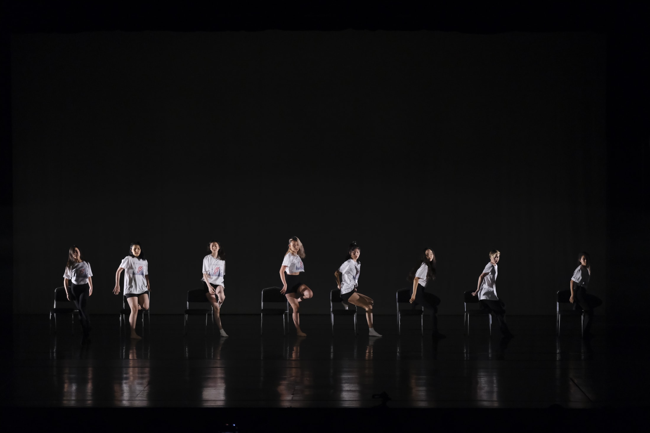 AISG at APAC in Shanghai with dancers dancing with chairs