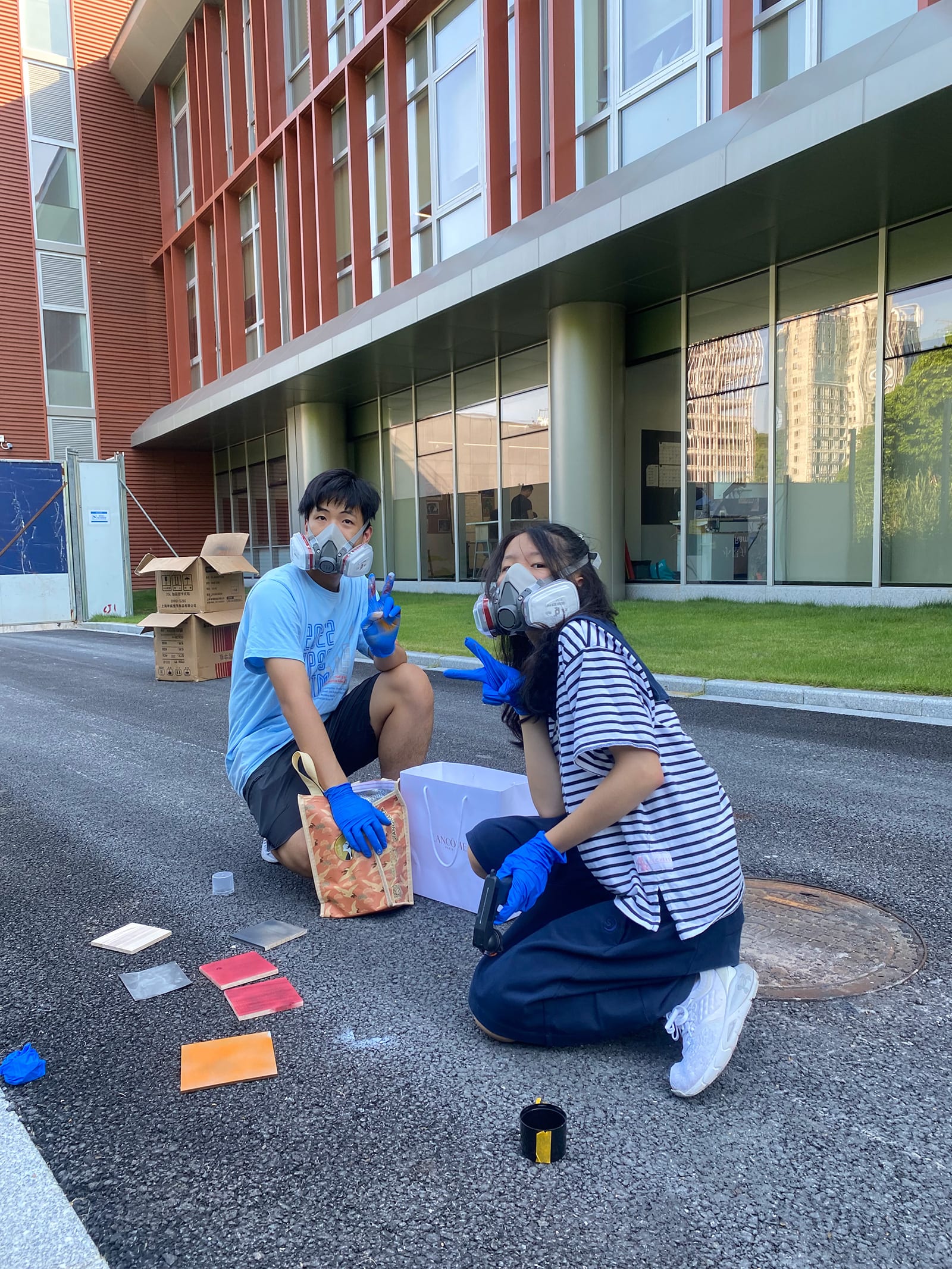 AISG students prepare artwork for autistic communities