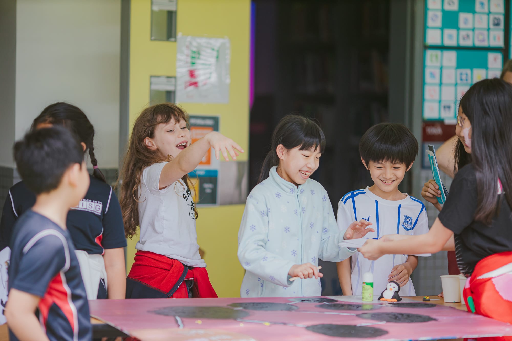 AISG PYP Exhibition with a student project helping other students learn through play