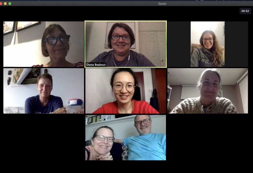 image of a multi person parent video conference