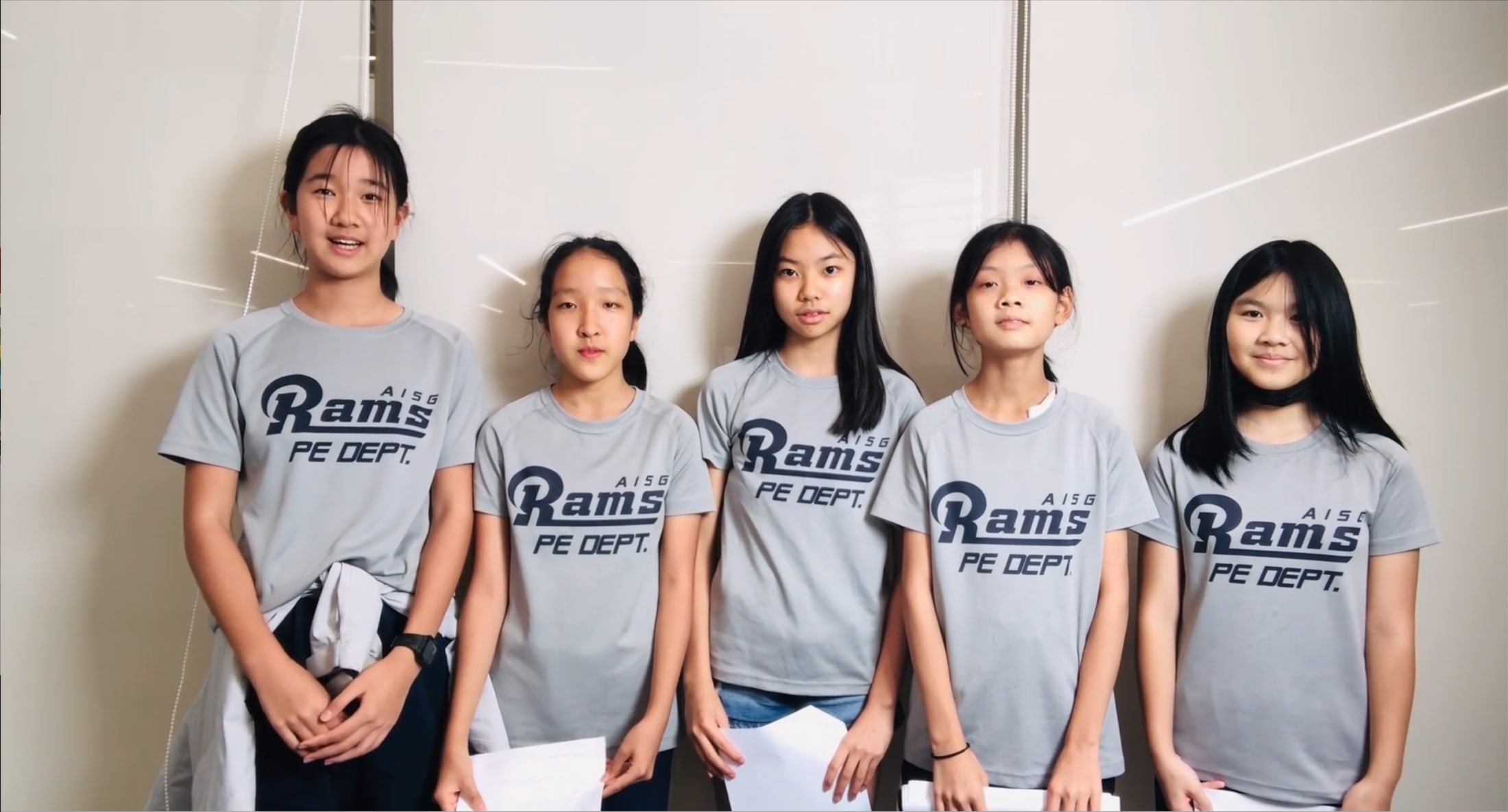 AISG FIRST LEGO League Competition girls team