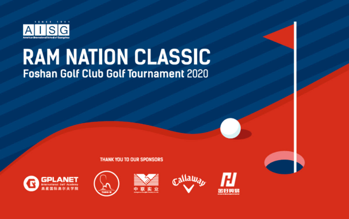 graphic banner that says Ram Nation Golf Classic