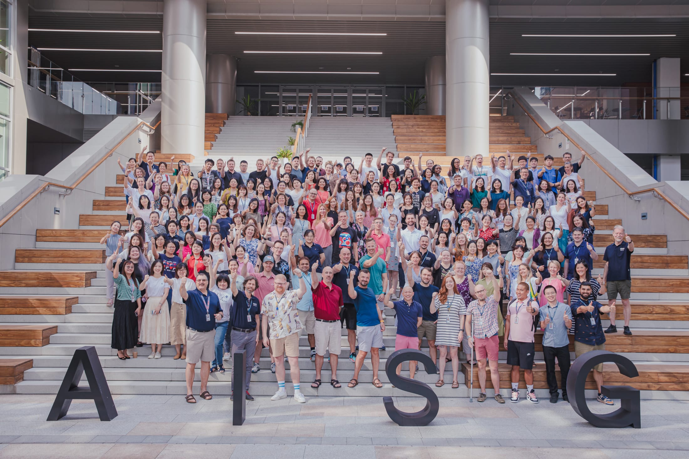 AISG welcome back faculty group photo 