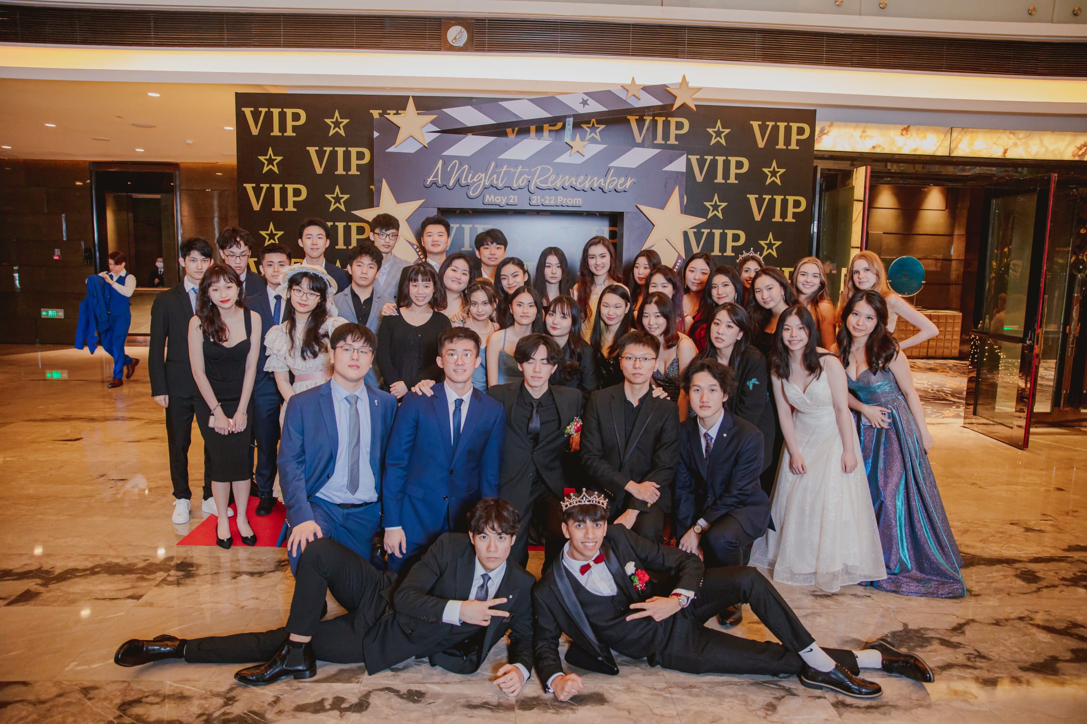 AISG Seniors at their prom