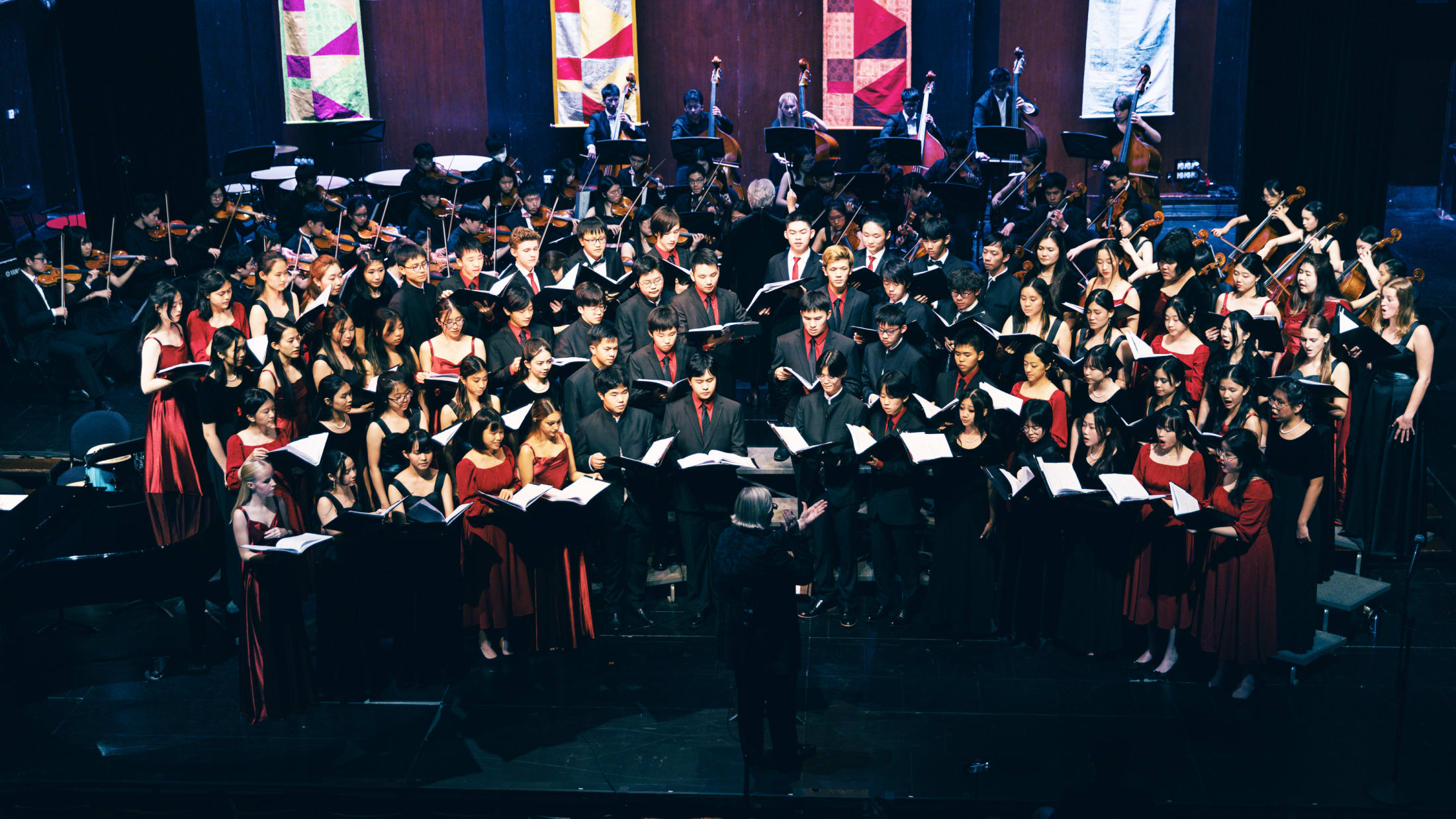 AISG at APAC in Shanghai with wide-shot of orchestra and choir performing together