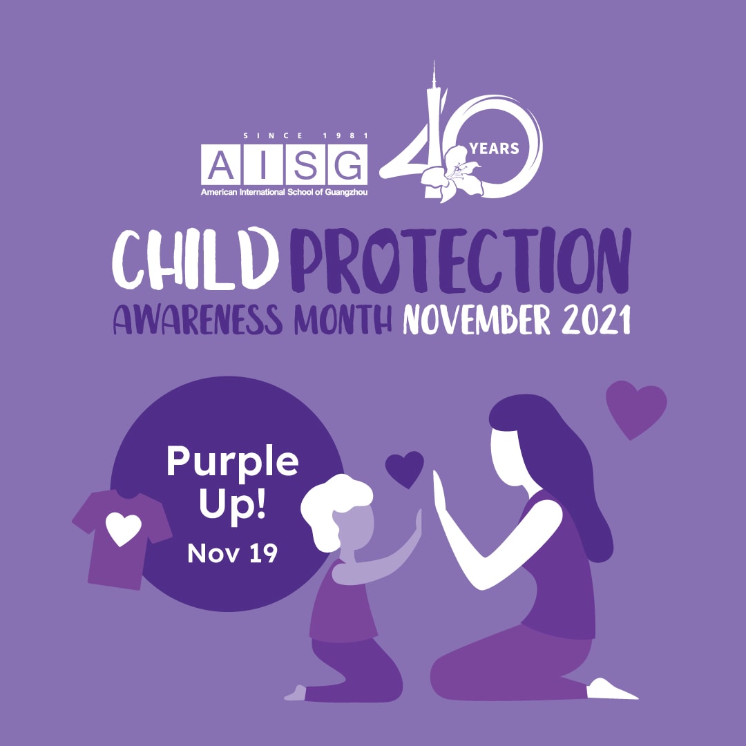 AISG Child Protection Awareness Month flyer