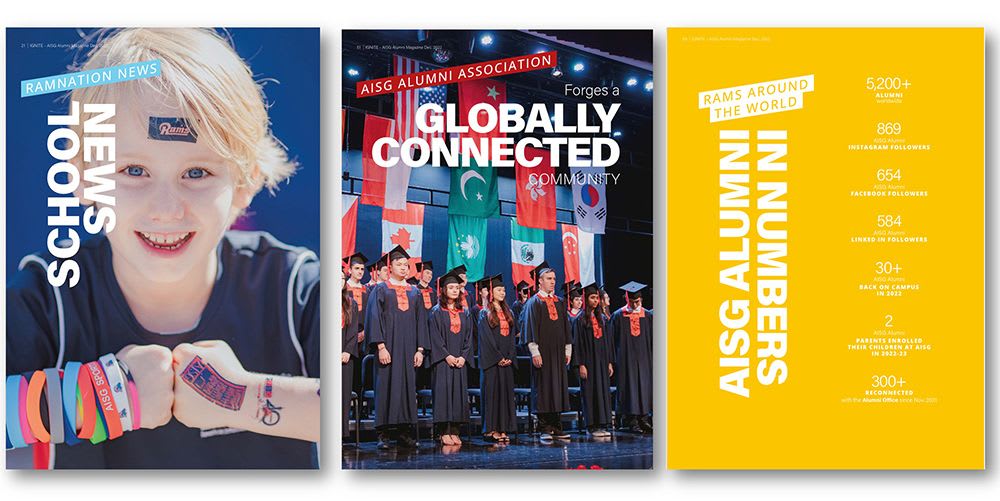 AISG Alumni Magazine IGNITE Feature Pages