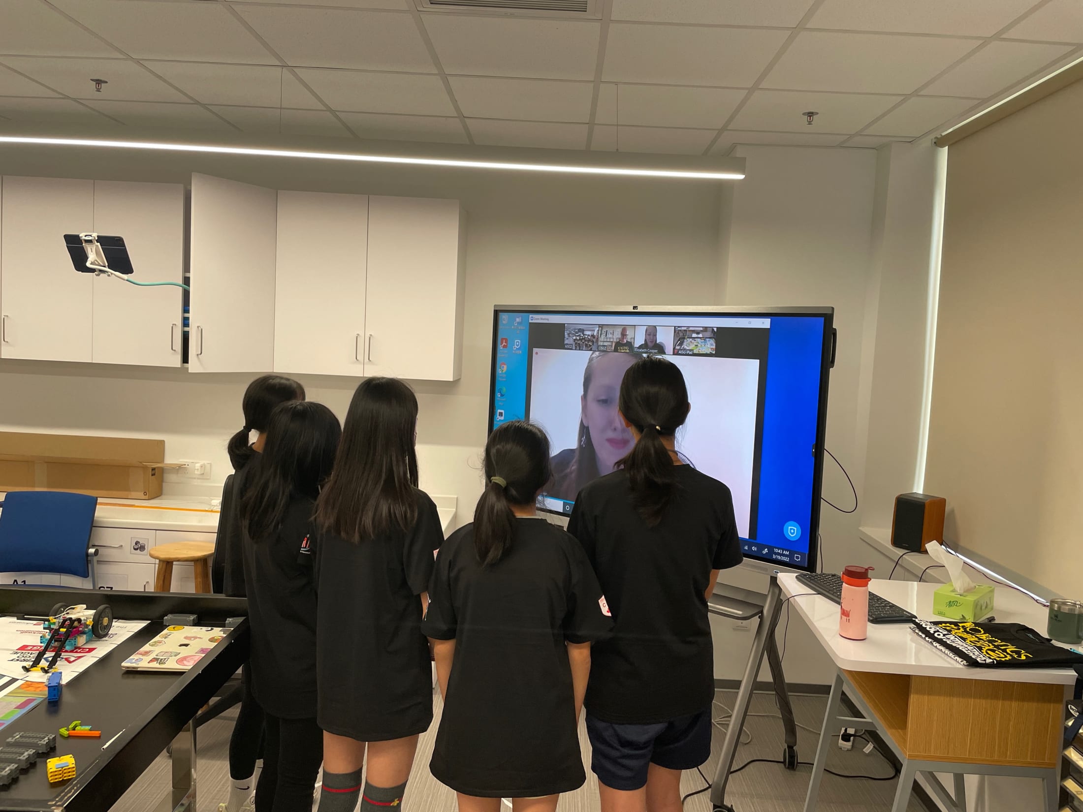 AISG FIRST LEGO League Competition done online with the girls presenting
