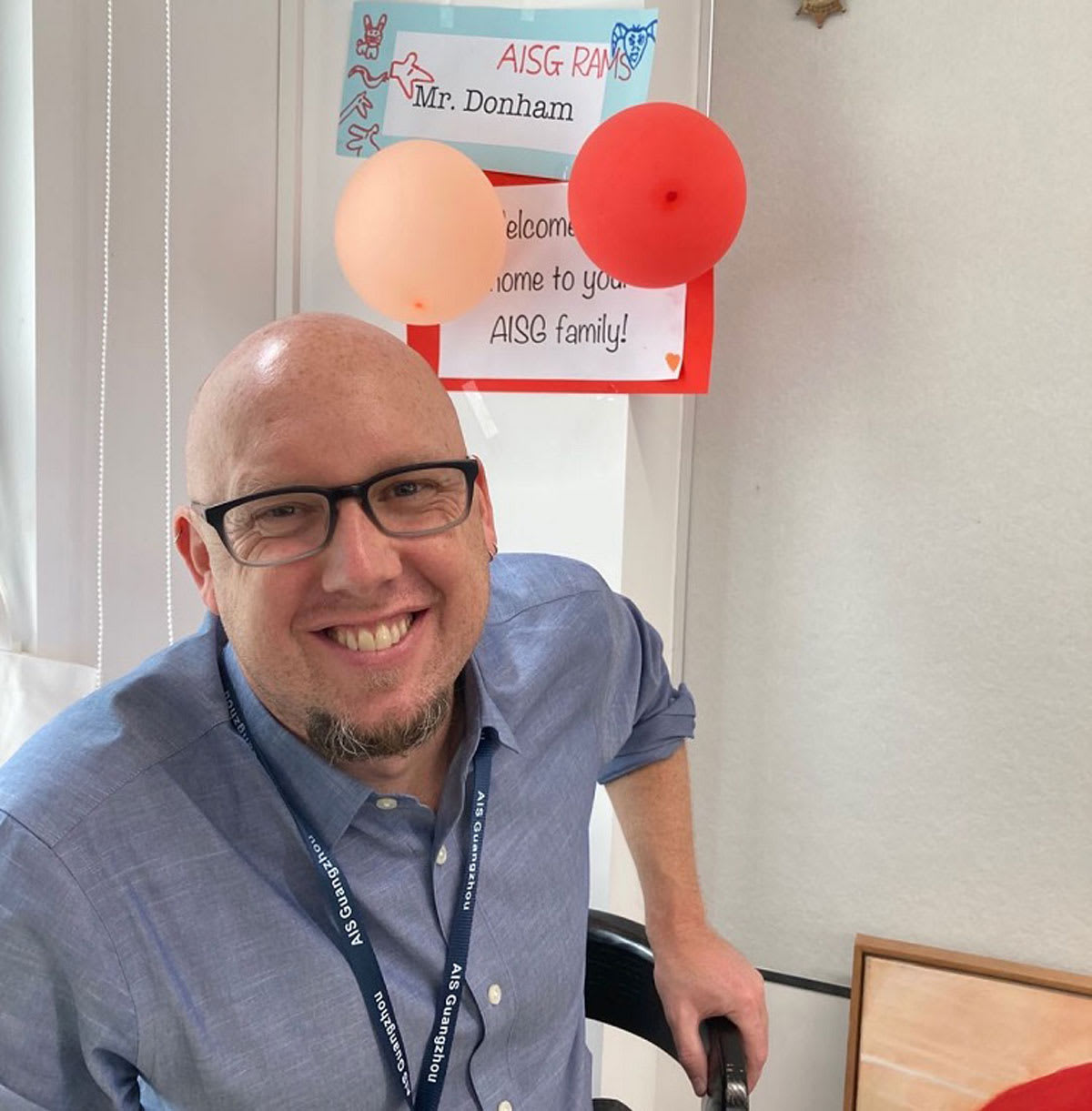 picture of Mr. Donham in his new position at AISG
