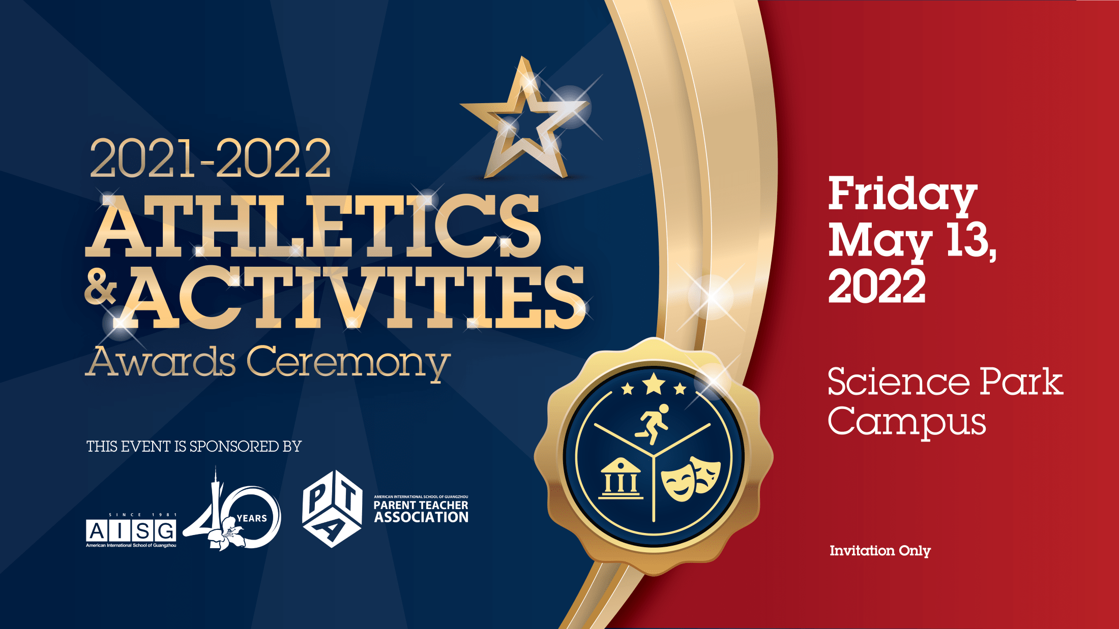 flyer for AISG Athletics & Activities Awards Ceremony