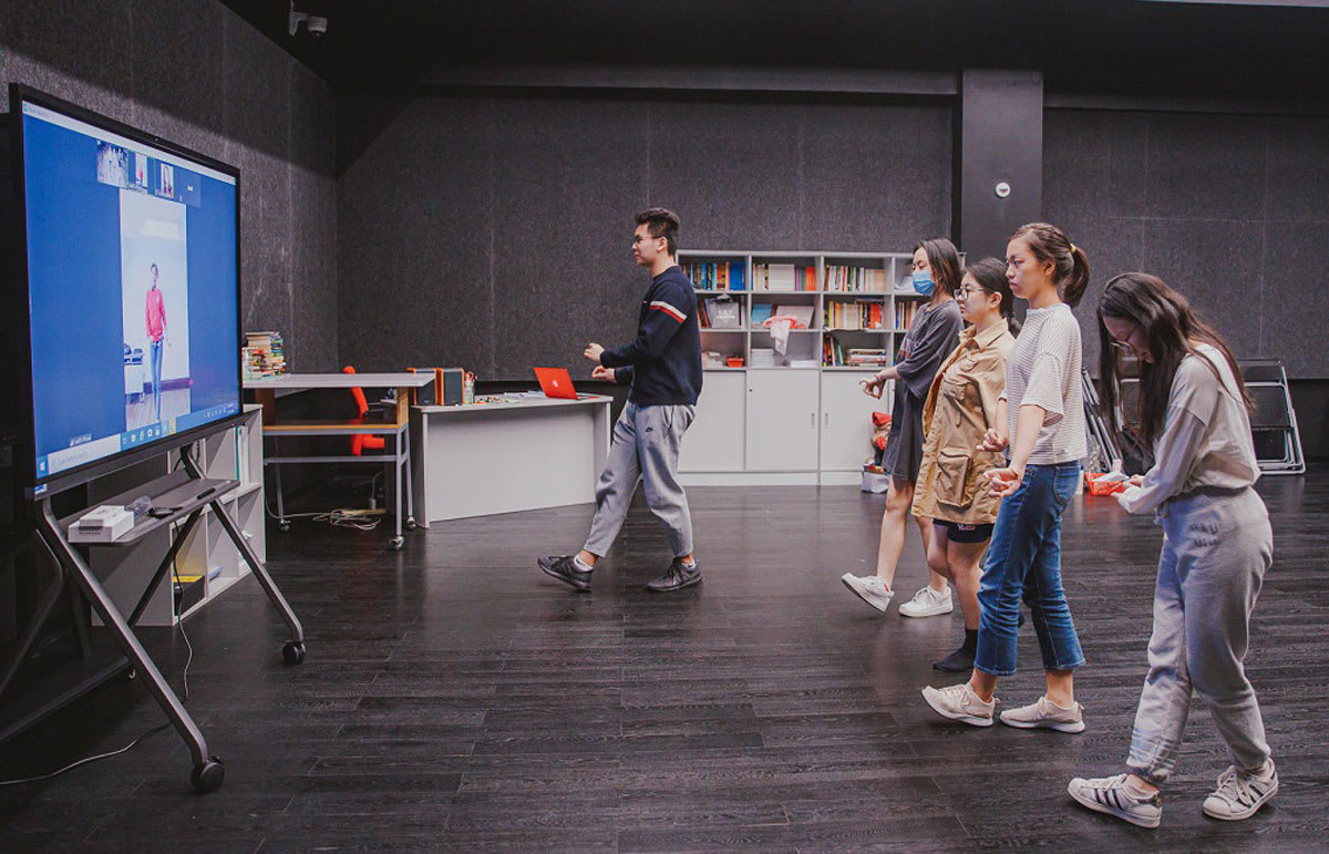 Students Learning History of Peking Opera in class