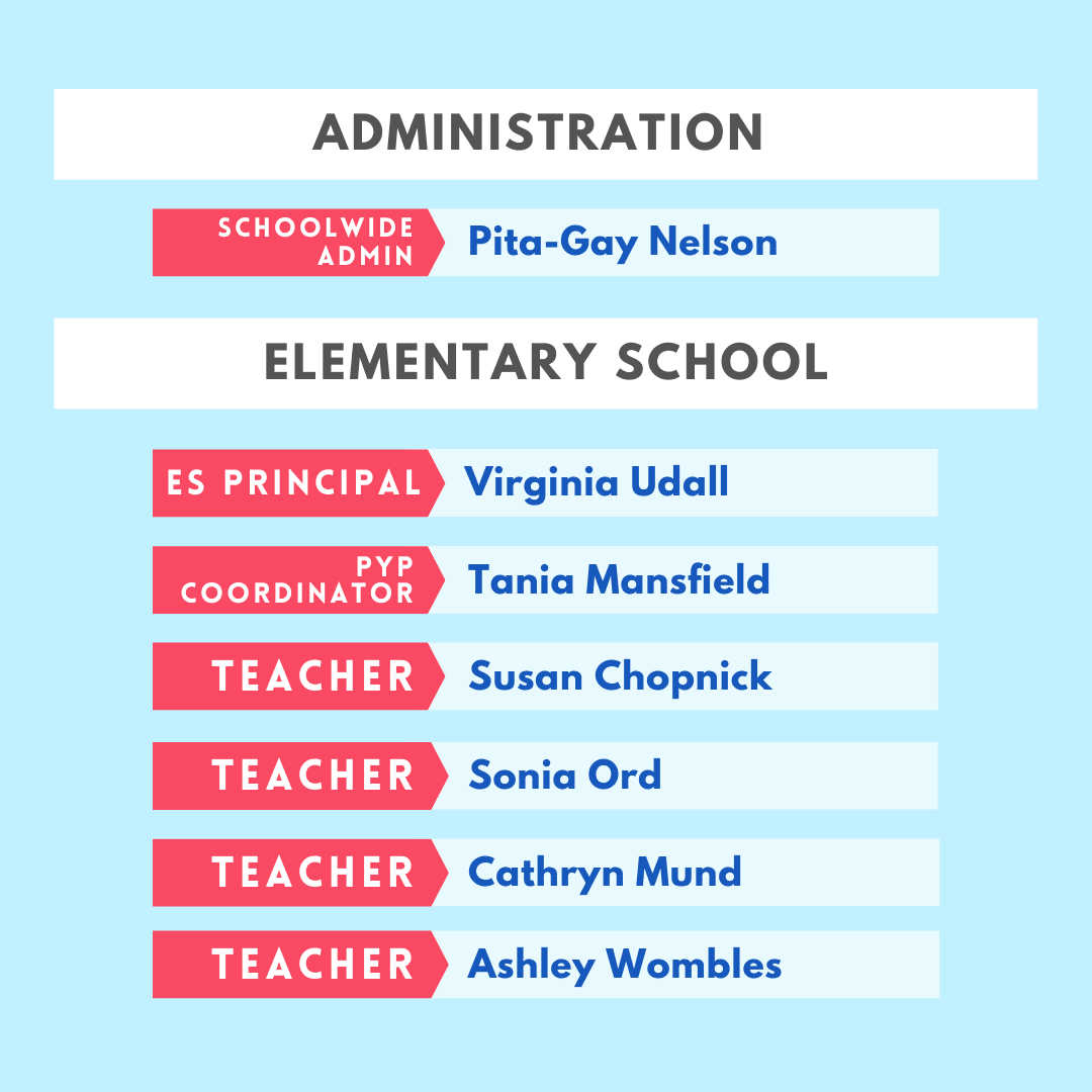 graphic list of names of new faculty members