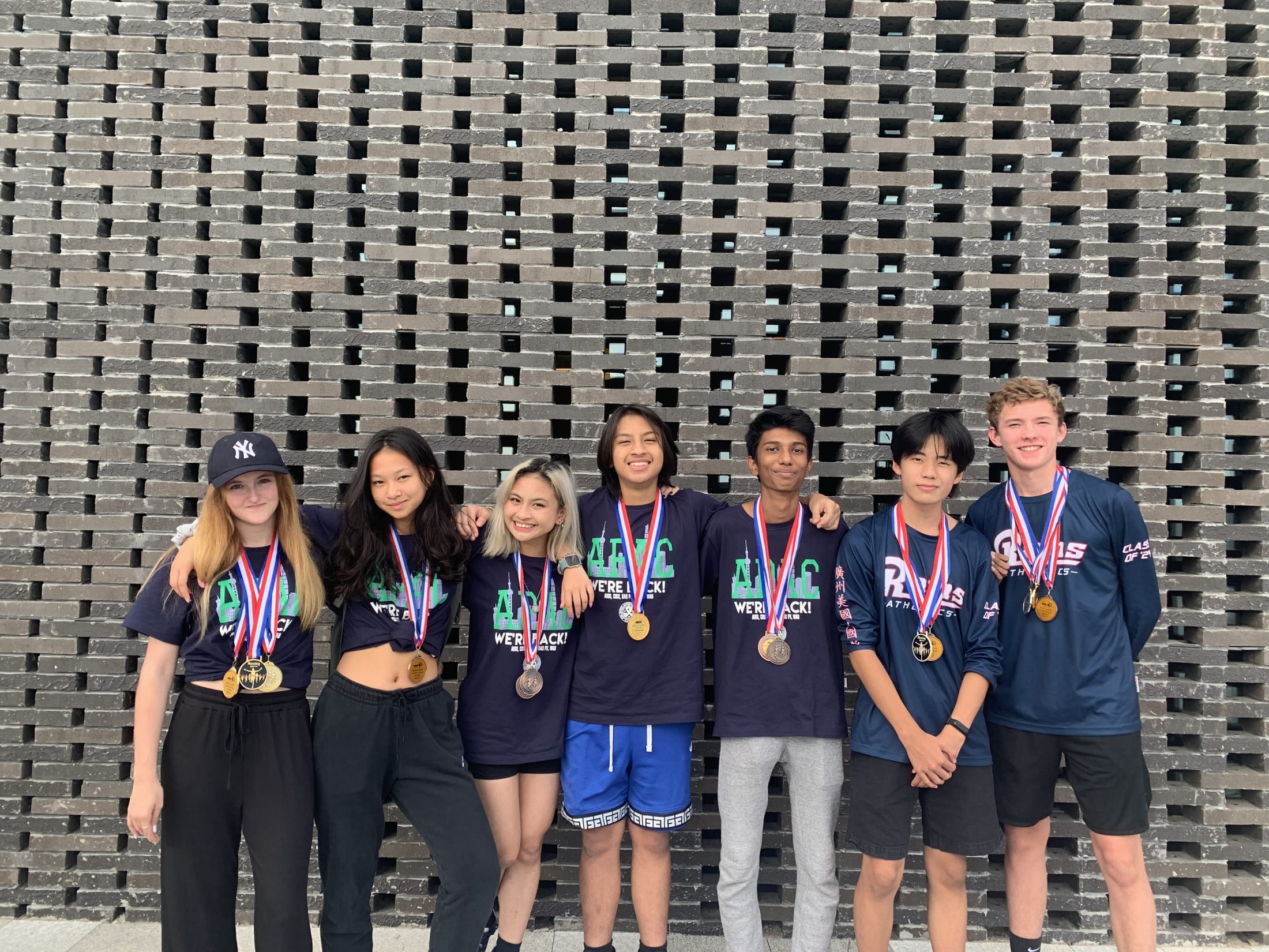 AISG Students with their Award