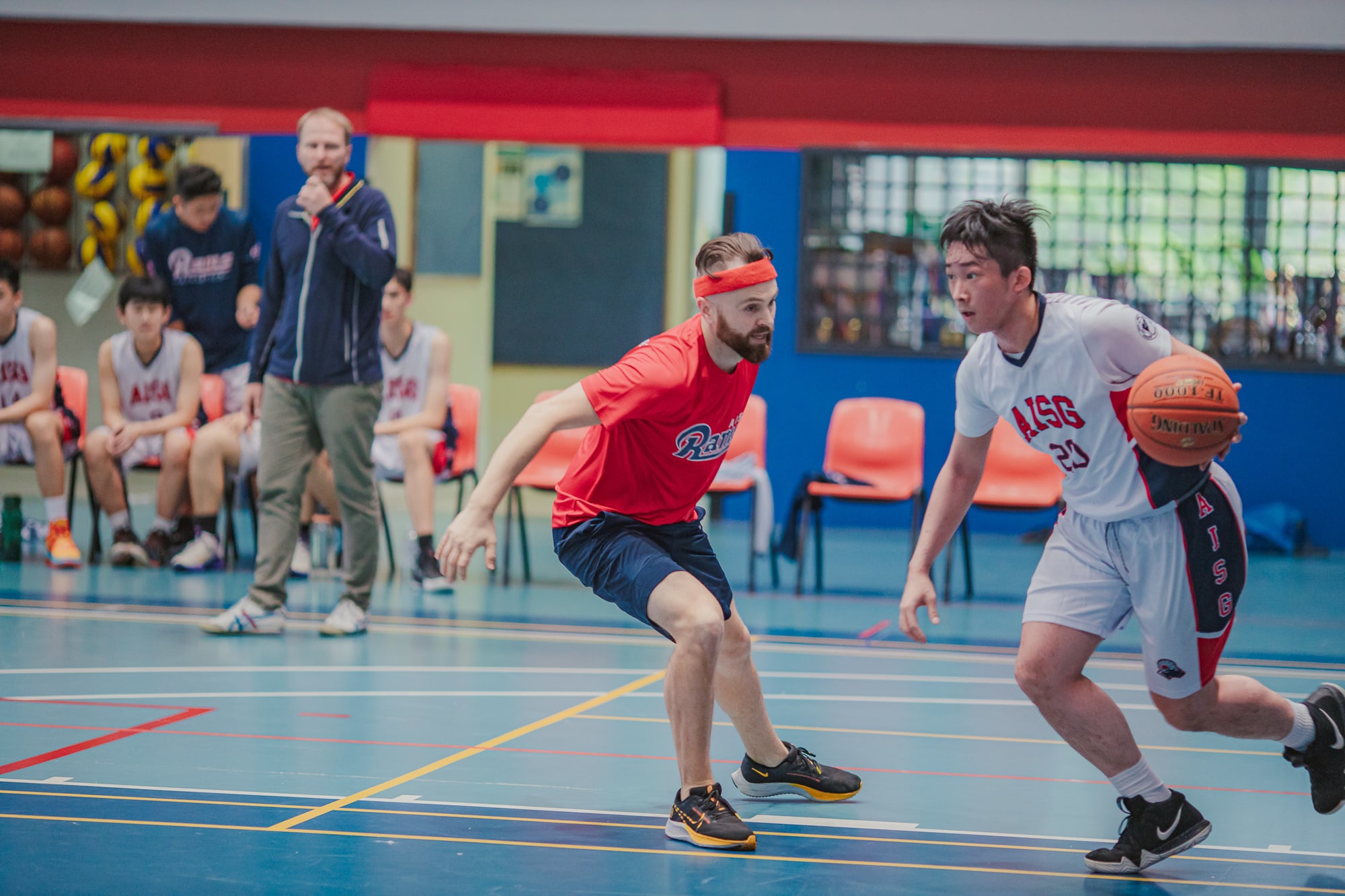AISG annual Staff/Faculty vs Students Basketball game
