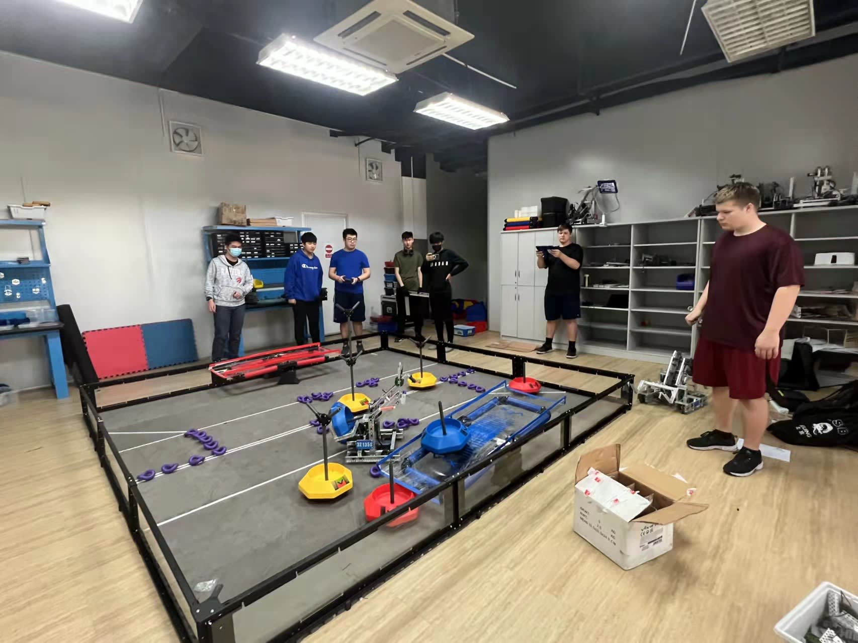 AISG Students Learning Robots